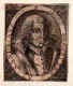 Arius (Arrius, ital. Arrio, gr. Areios) von Alexandria, um 260 - 336, Portrait, KUPFERSTICH:, Monogrammist:  WH (versteckt)