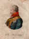 Blcher (von Wahlstatt), Gebhard Leberecht (1814 Frst), 1742 - 1819, Portrait, UMRISSRADIERUNG mit altem Kolorit:, ohne Knstleradresse, um 1815