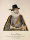 SACHSEN: Friedrich Wilhelm I., Herzog von Sachsen-Altenburg, 1562 - 1602, Portrait, UMRISSRADIERUNG mit Kolorit:, [A. Ullrich sc., um 1818]