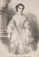 NEAPEL und SIZILIEN: Marie, Königin beider Sizilien, geb. Prinzessin von Bayern, 1841 - 1925, Portrait, HOLZSTICH:, Nach Photo v. F. Hanfstängl. – A. N. xyl.