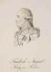 SACHSEN: Friedrich August III. der Gerechte, Kurfrst, seit 1806 (als Friedrich August I.) Knig von Sachsen, 1750 - 1827, Portrait, UMRISSRADIERUNG:, ohne Adresse, um 1830