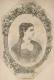 MONACO: Mary Victoria, Prinzessin von Monaco, geb. Lady Douglas-Hamilton, 1850 - 1922, Portrait, HOLZSTICH:, ohne Adresse